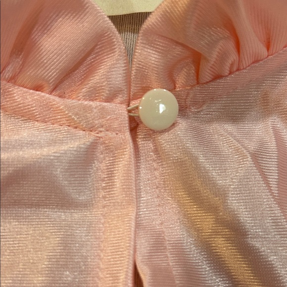 Vintage Night Time Creations Pink Ruffled Flannel Long Nightgown - Picture 9 of 15